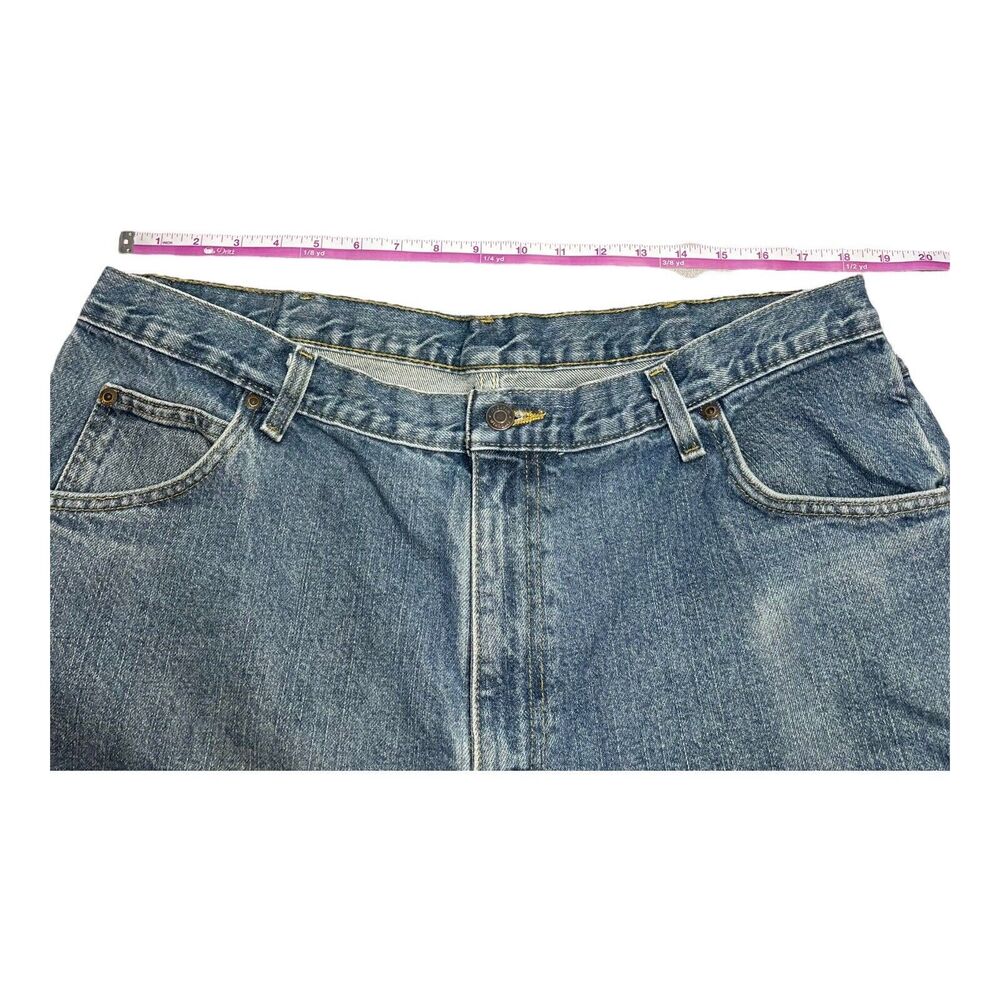 Wrangler Jeans Men’s Size 40x32 Blue Medium Wash Measure 37x32 - Picture 7 of 12